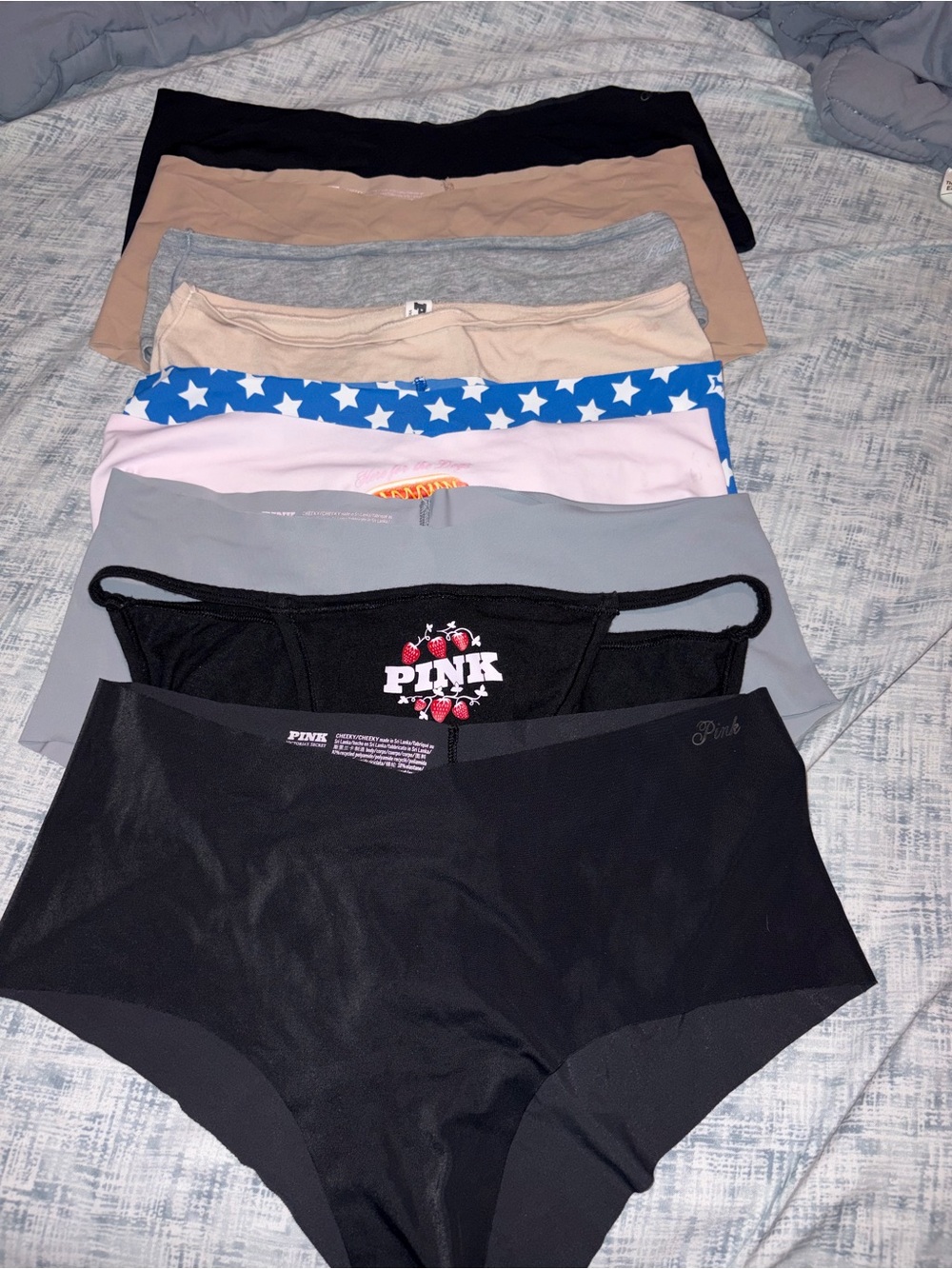 9 pair Victoria’s Secret pink panties
